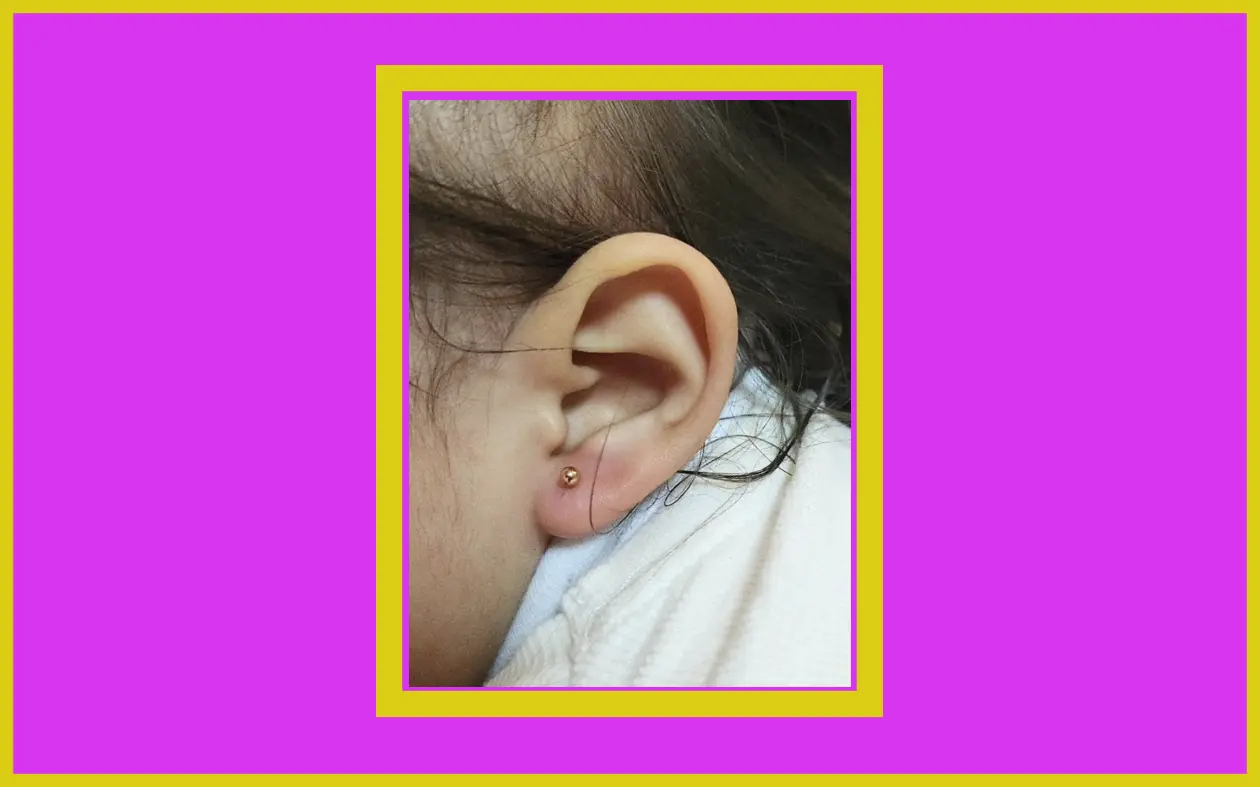 piercings en oreja para niñas, bebés y adultos, amarillo piercings, inverness, cdmx